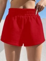 AAHWAN Women Loose Fit High-Rise Regular Shorts