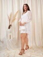 Berrylush Curve Tie-Up Waist Sweetheart Neck Layered Playsuit Mini Jumpsuit