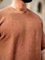 Maniac Men Self Design Round Neck Oversized T-shirt