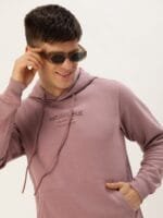 Mast & Harbour Long Sleeves Printed Hooded Sweatshirt