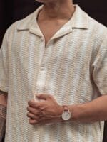 OnlyTrend Men Striped Spread Collar India Slim Casual Shirt