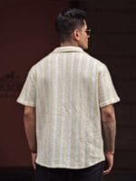 OnlyTrend Men Striped Spread Collar India Slim Casual Shirt