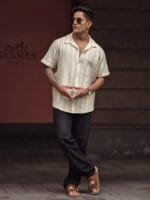 OnlyTrend Men Striped Spread Collar India Slim Casual Shirt