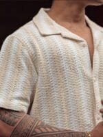 OnlyTrend Men Striped Spread Collar India Slim Casual Shirt