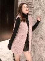 Onlytrend Self Design Sleeveless Front Open Coats