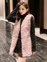 Onlytrend Self Design Sleeveless Front Open Coats