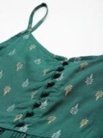 OnlyTrend Shoulder Straps Ethnic Motifs Printed Kurta