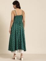 OnlyTrend Shoulder Straps Ethnic Motifs Printed Kurta