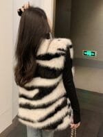 Onlytrend Striped Front Open Over Coat