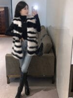 Onlytrend Striped Front Open Over Coat