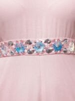 OnlyTrend V-Neck Flared Sleeve Basic Jumpsuit with Embroidered