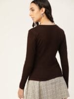 OnlyTrend Women Brown Solid Pullover