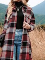 OnlyTrend x Revolte Checked Single-Breasted Overcoat