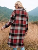 OnlyTrend x Revolte Checked Single-Breasted Overcoat