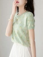 OnlyTrend x Revolte Floral Printed Round Neck Top