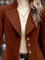 OnlyTrend x Revolte Solid Longline Single-Breasted Overcoat