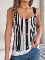 OnlyTrend x Revolte Striped Crochet Top