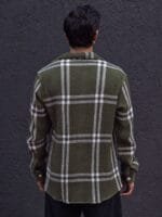 Powerlook Men Tartan Checks Opaque Striped Casual Shirt