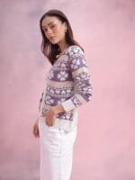 OnlyTrend Conversational Design Cardigan