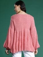 OnlyTrend Pullover with Puff Sleeves