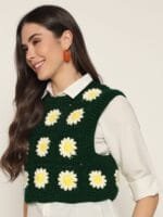 OnlyTrend Women Embroidered Woollen Pullover