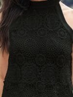 OnlyTrend x Revolte Black Halter Neck Lace Top