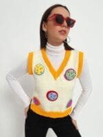 Sugercandy Women Cable Knit Woollen Pullover