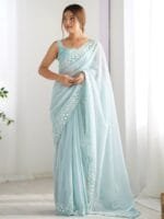 Anouk Embellished Sequinned Saree