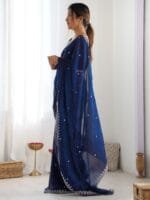 Anouk Embellished Sequinned Tissue Designer Saree