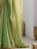 Anouk Embellished Sequinned Tissue Saree