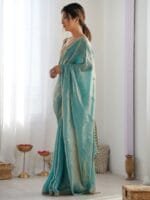 Anouk Embellished Sequinned Tissue Saree