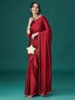 kasee Beads and Stones Satin Sarees