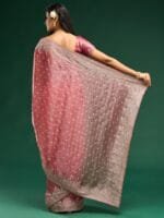 kasee Floral Embroidered Silk Blend Saree