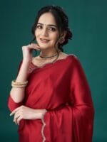 OnlyTrend Beads and Stones Satin Sarees