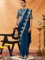 OnlyTrend Embellished Embroidered Saree