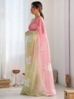 OnlyTrend Embellished Sequinned Pure Chiffon Saree