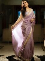 OnlyTrend Embellished Tissue Saree