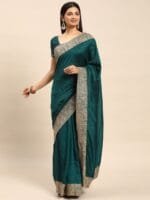 OnlyTrend Embellished Zari Saree