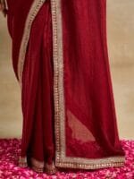 OnlyTrend Embroidered Pure Silk Saree