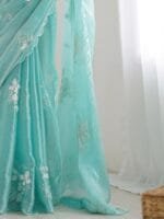 OnlyTrend Ethnic Motifs Sequinned Saree