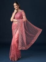 OnlyTrend Floral Embroidered Saree