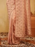 OnlyTrend Floral Embroidered Saree