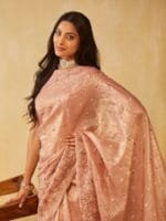 OnlyTrend Floral Embroidered Saree