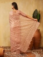 OnlyTrend Floral Embroidered Saree