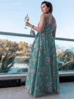 OnlyTrend Women Strapless Cotton Maxi Dress